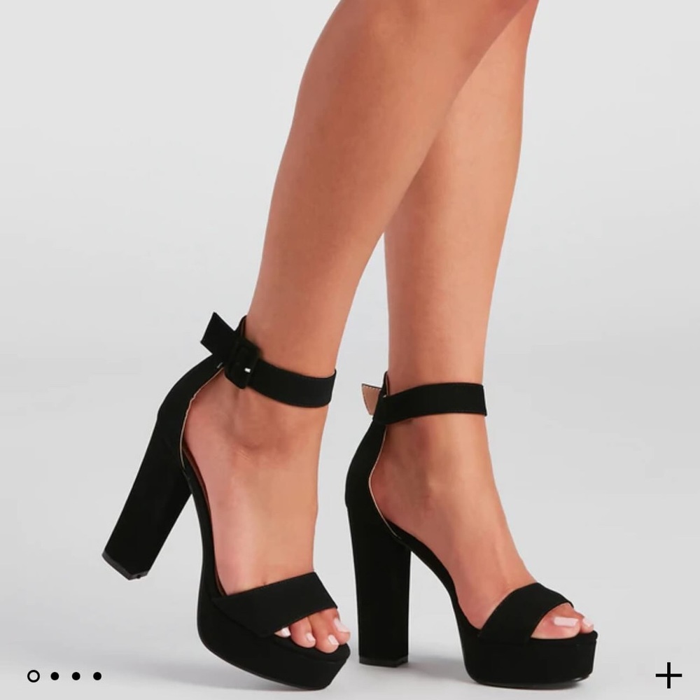 Windsor Nubuck Platform Heels